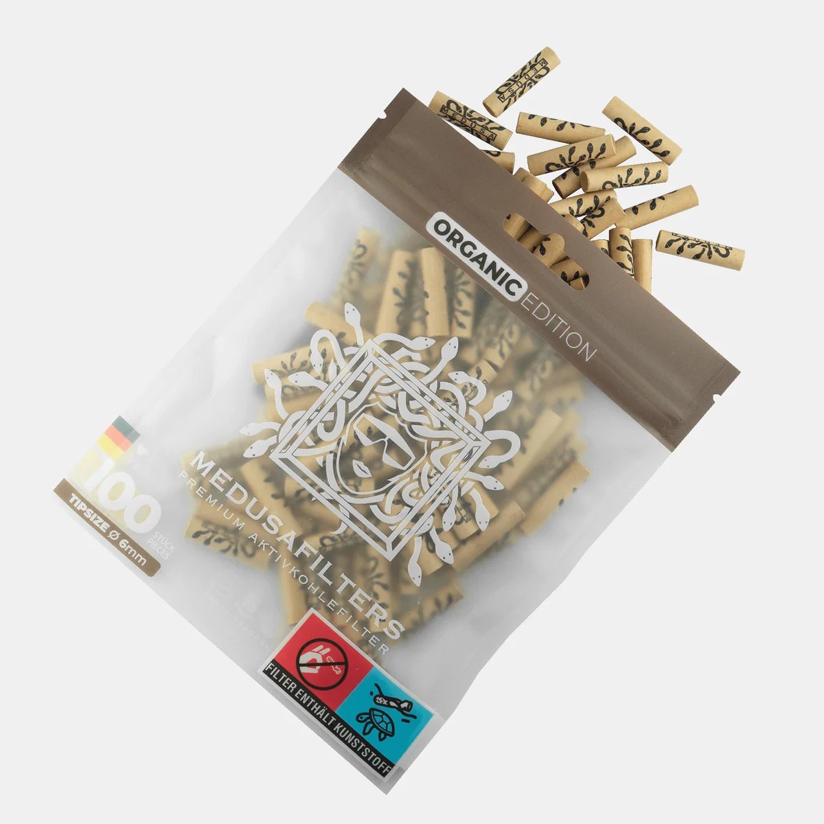 Medusafilters Aktivkohlefilter 6mm (100 Stück)