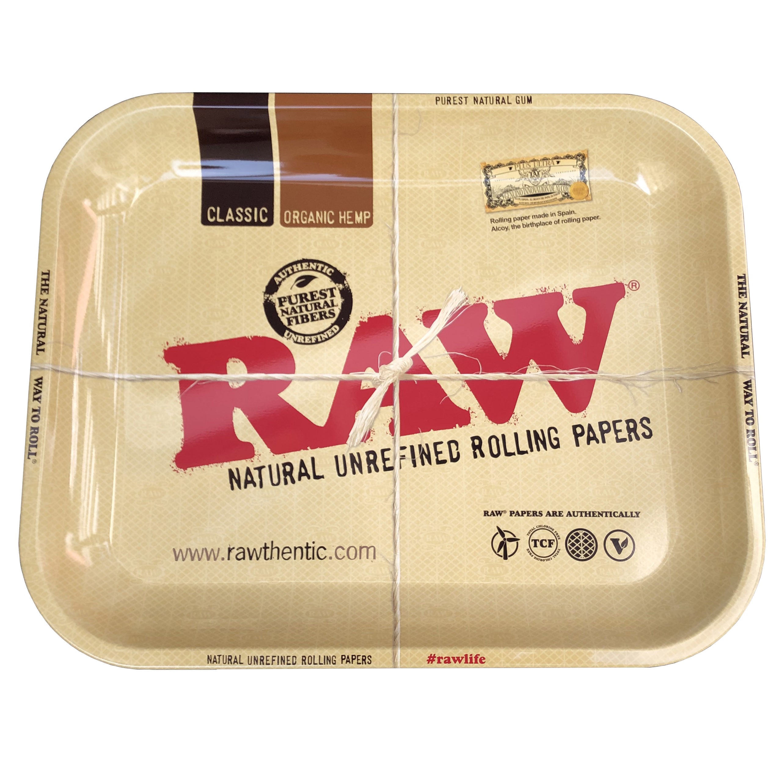 RAW Metal Rolling Tray Beige Large 34,0 x 27,5 cm
