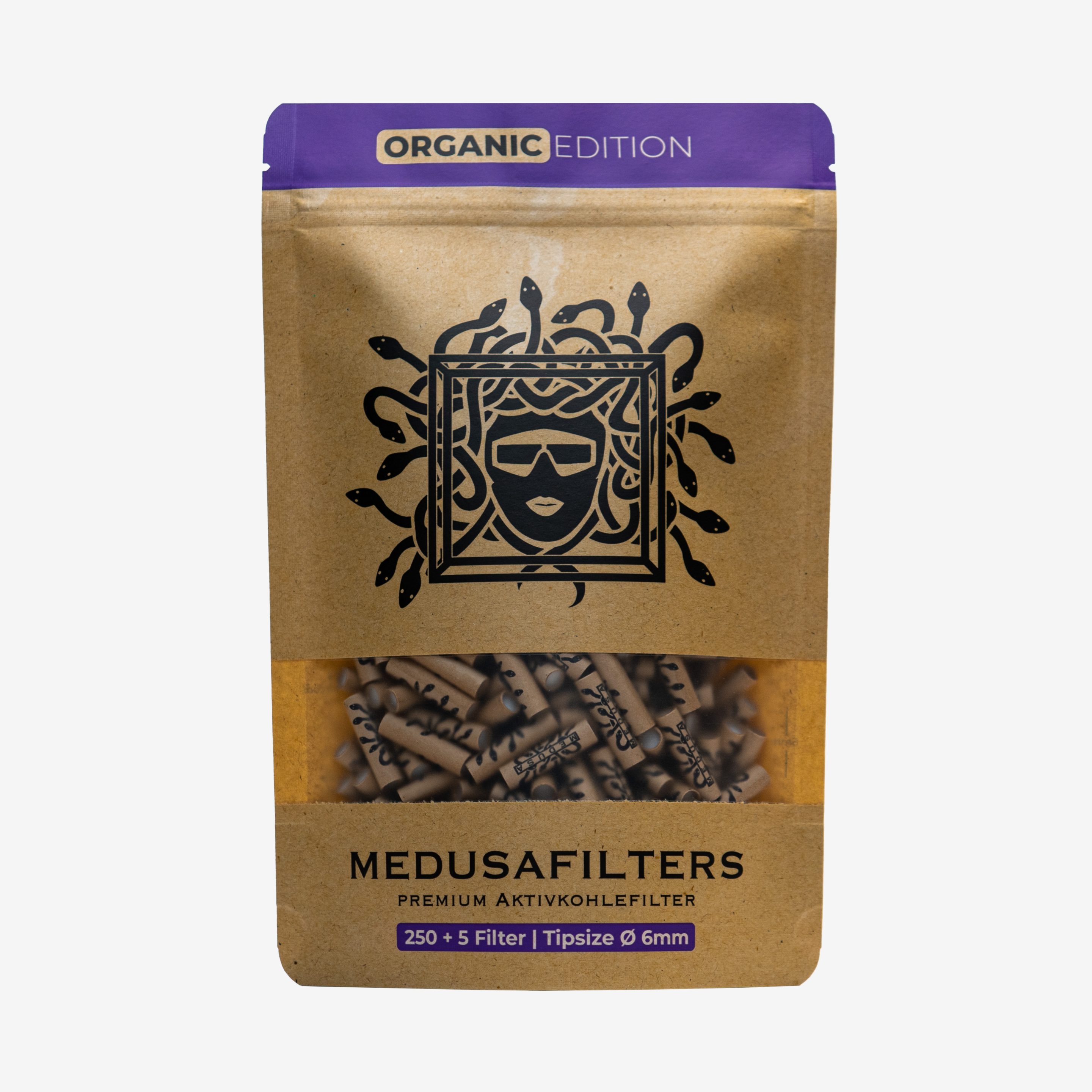 Medusafilters Aktivkohlefilter 6mm (250 Stück)
